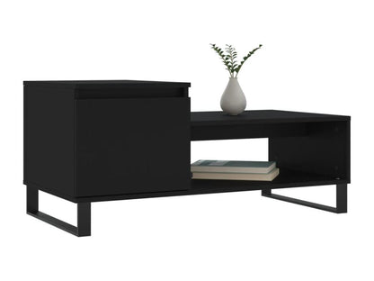 Tavolino da caffè, nero, 100x50x45 cm, legno ingegnerizzato, 01679IQXX