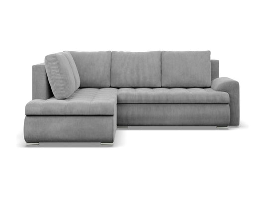 Divano angolare sinistro con funzione letto pouf, corda - grigio 84797WKCE