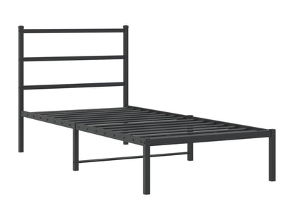 Struttura letto in metallo con testiera nera 90x190 cm 76909UKXW