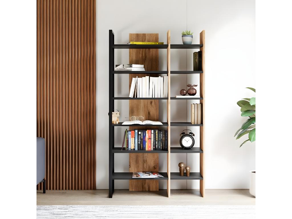 Libreria in rovere Maisonpuretop 94x34x160 cm Maisonpuretop 58912NIOP