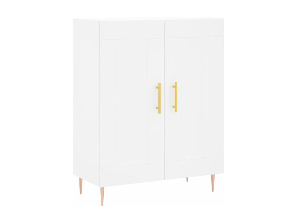 Credenza bianca 69,5x34x90 cm in legno ingegnerizzato 99855GPIQ