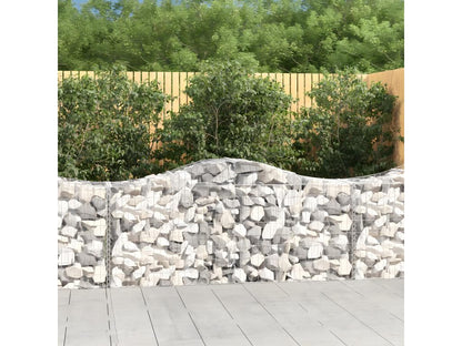 Gabbione ad arco 200x50x80/100 cm Ferro zincato 15410PCBE