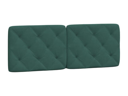 Struttura letto con testiera, verde scuro, 140x190 cm, velluto, 44258FWWG