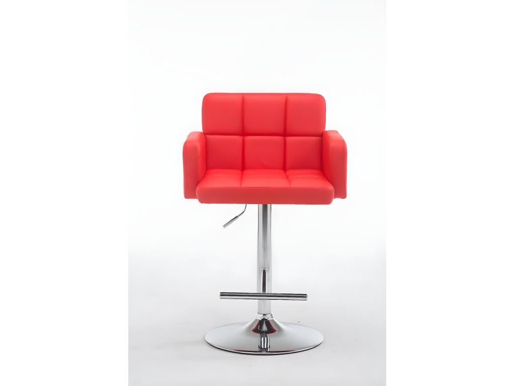 Sgabello da bar - Similpelle / Artvivrestore - Rosso - Los Angeles 87354QVMJ