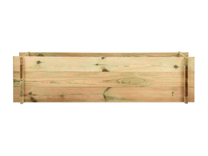 Fioriera rialzata per ortaggi, legno marrone, 120x40x32 cm, 02 0000856 69582LBUY