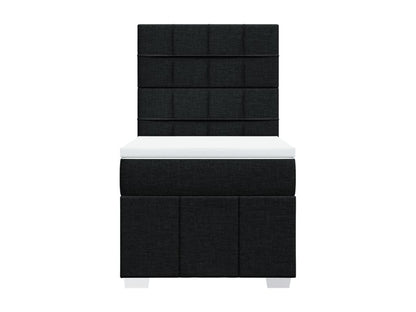 Base letto Maisonpuretop con materasso, nero, 90x190 cm, tessuto, 06379HKHV