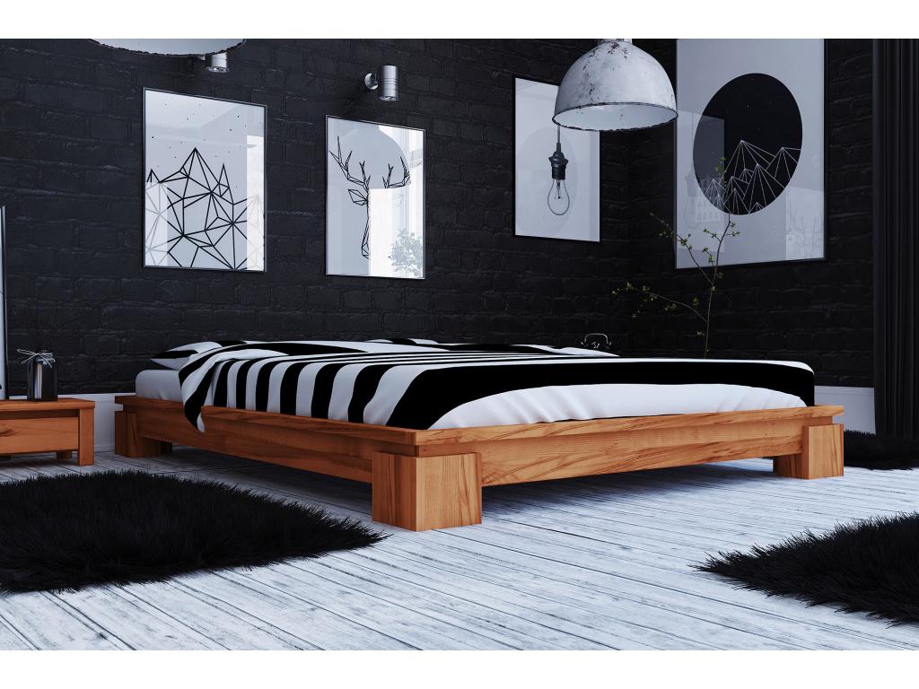 Artvivrestore - Giroletto senza testiera 140x200 in massello di faggio oliato naturale 02341OYQZ