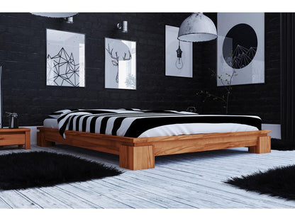 Artvivrestore - Giroletto senza testiera 140x200 in massello di faggio oliato naturale 02341OYQZ