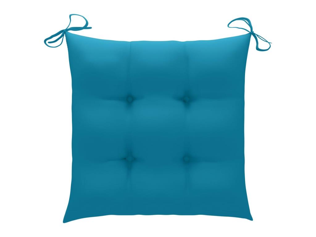 Sedie pieghevoli da esterno 4 pezzi con cuscini, legno Calmetop, 31 89292LAJP