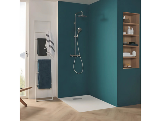 Piatto doccia Calmetop 120x80 Zero Step. Piatto doccia in ceramica Calmetop con copripiletta 42405BNDP