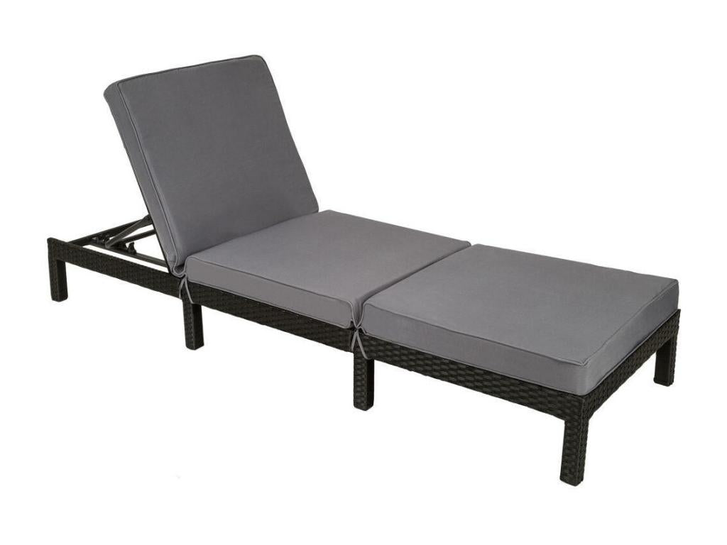 Lettino prendisole nero 196x66x22 cm 2208066 05618SMQR