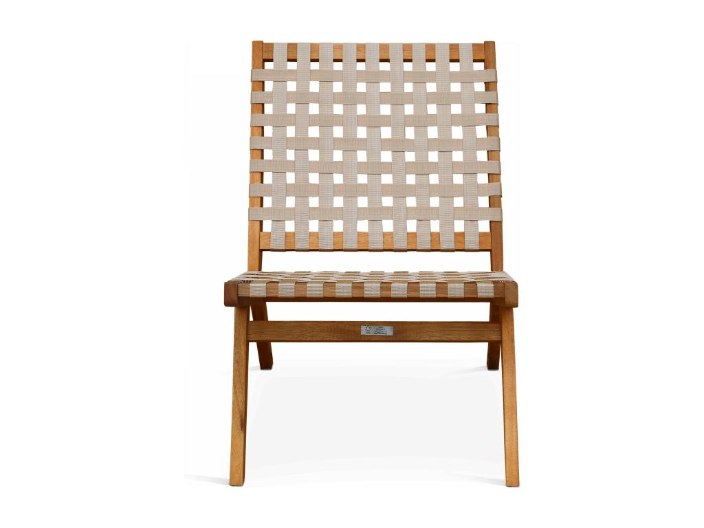 Poltrona Calmetop in legno di eucalipto Calmetop 20373RPHW