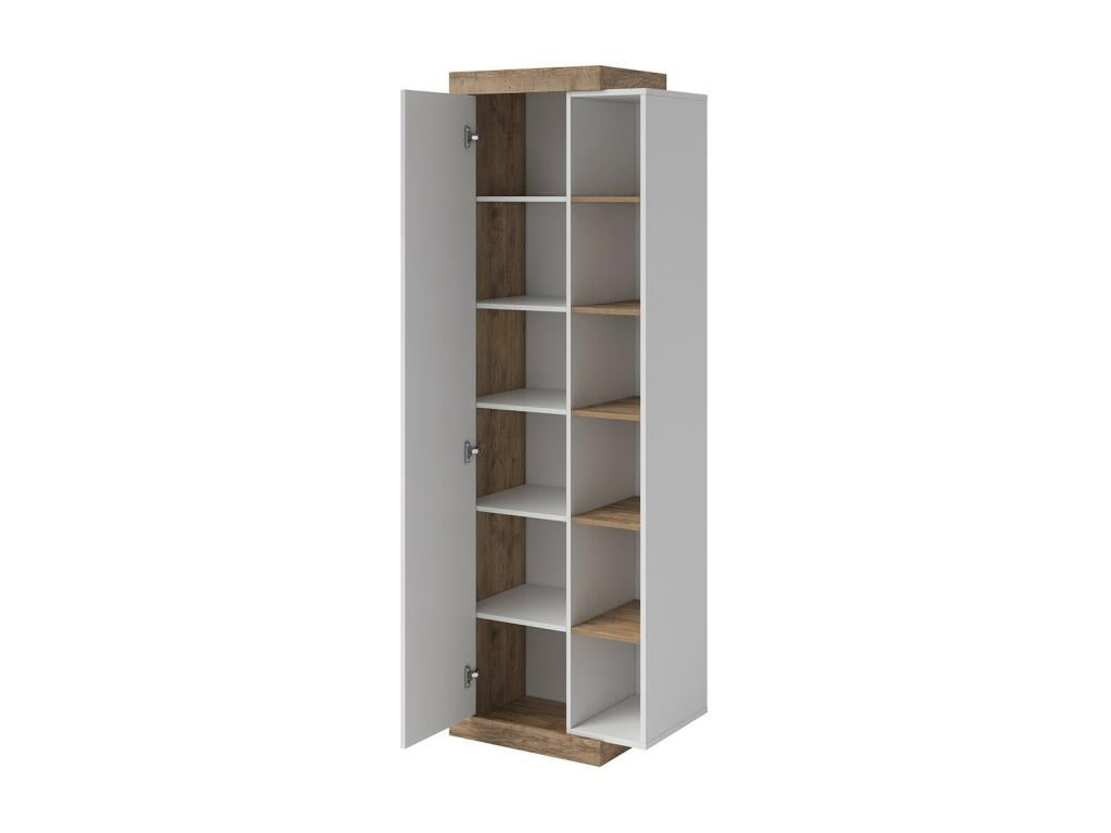 Vetrina di design della collezione Calmetop in rovere e bianco lucido. 74659TNYN