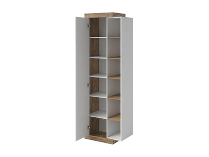 Vetrina di design della collezione Calmetop in rovere e bianco lucido. 74659TNYN