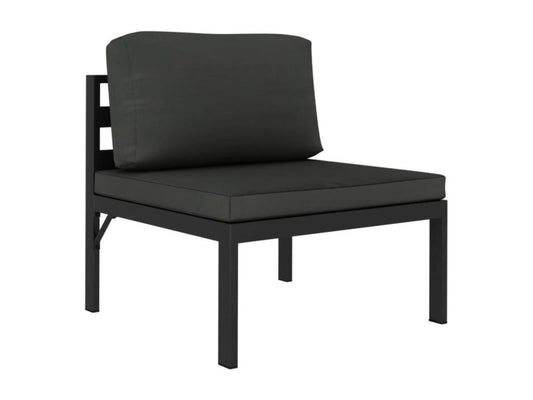 Set di mobili da giardino da 9 pezzi con cuscini, alluminio, antracite, 85251FONO