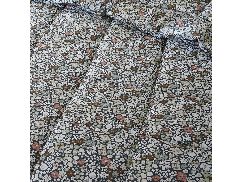 Maisonpuretop - Piumino stampa floreale 260x240 cm 2 federe 60x60 cm 24739EDGO