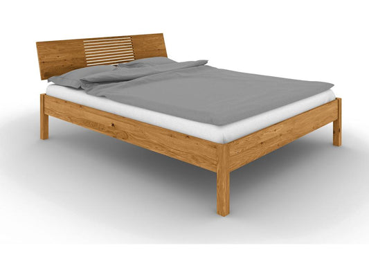 Calmetop - Letto con testiera in legno di rovere selvatico oliato naturale 160x200 00624IWEG
