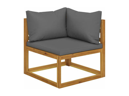 Divano da giardino a 3 posti con cuscino, legno massello, Maisonpuretop, 26852RUIL