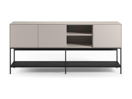 Maisonpuretop - Credenza in legno e metallo a 3 ante, larghezza 180 cm - Beige 39114DXNE