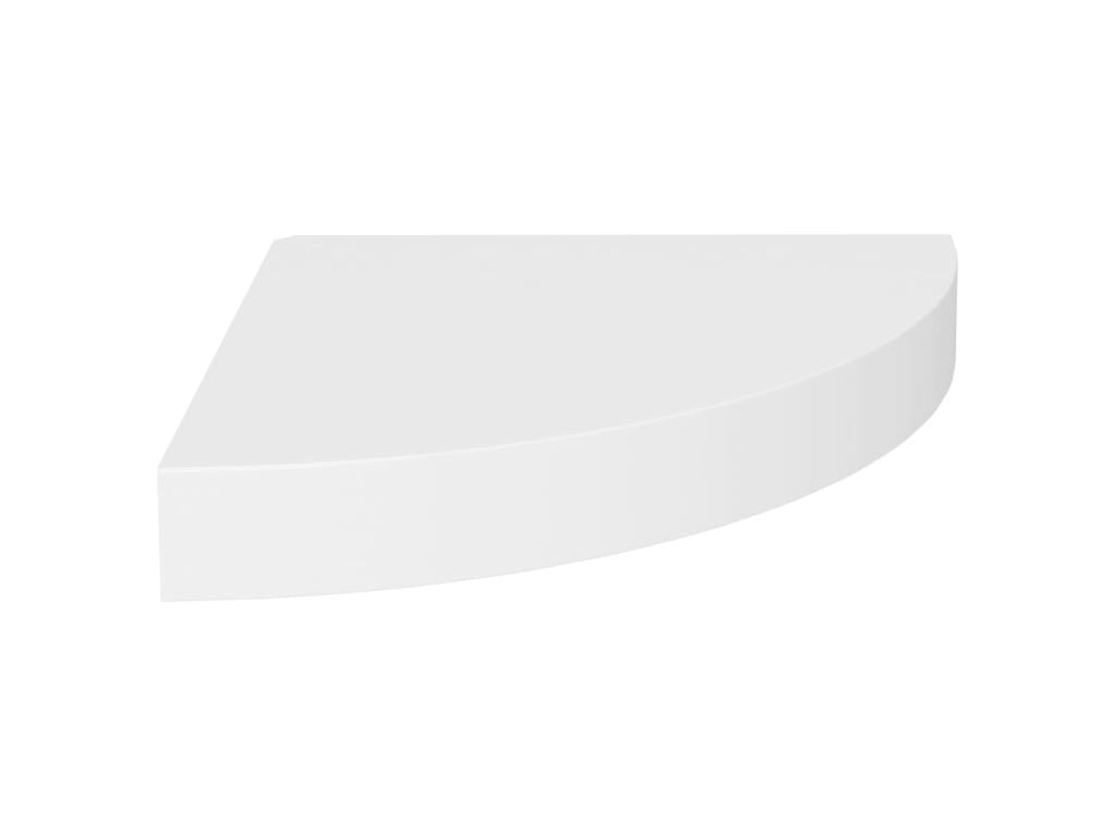 Mensola angolare da parete, rovere e bianco, 35x35x3,8 m, MDF, 15226OLZT