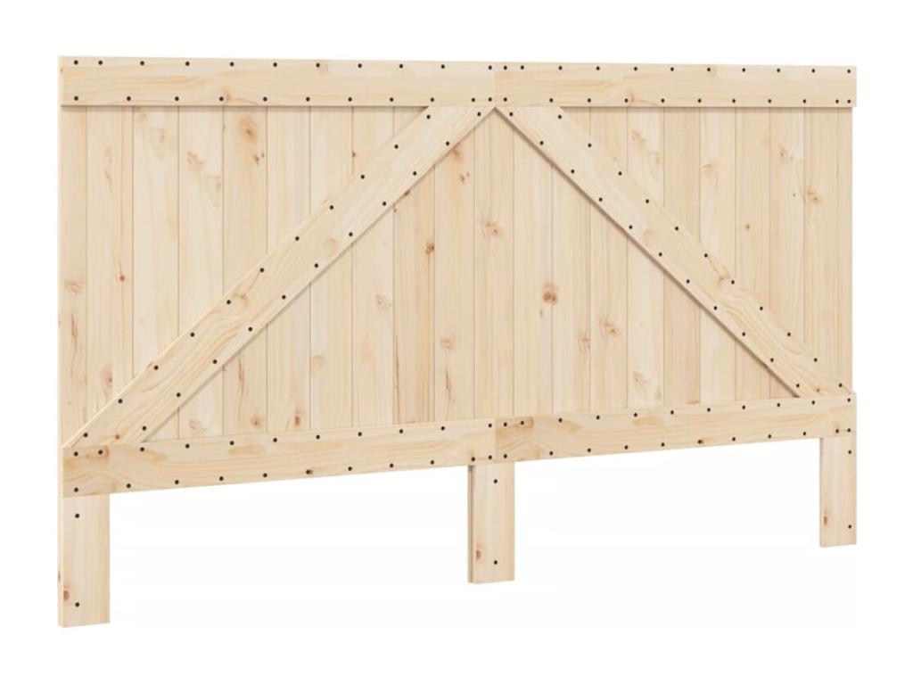 Struttura letto con testiera 200x200 cm Legno massello di pino 97494TPBI