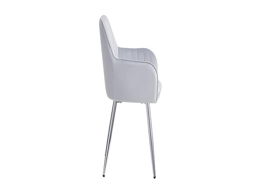 Set di 2 sedie in velluto Artvivrestore con gambe grigie Artvivrestore 39508MRXI