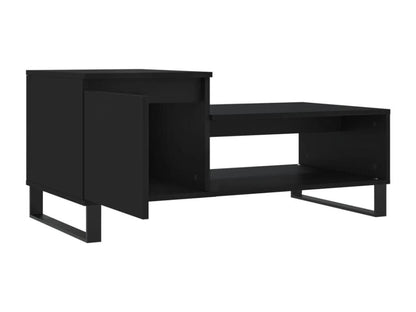 Tavolino da caffè, nero, 100x50x45 cm, legno ingegnerizzato, 01679IQXX