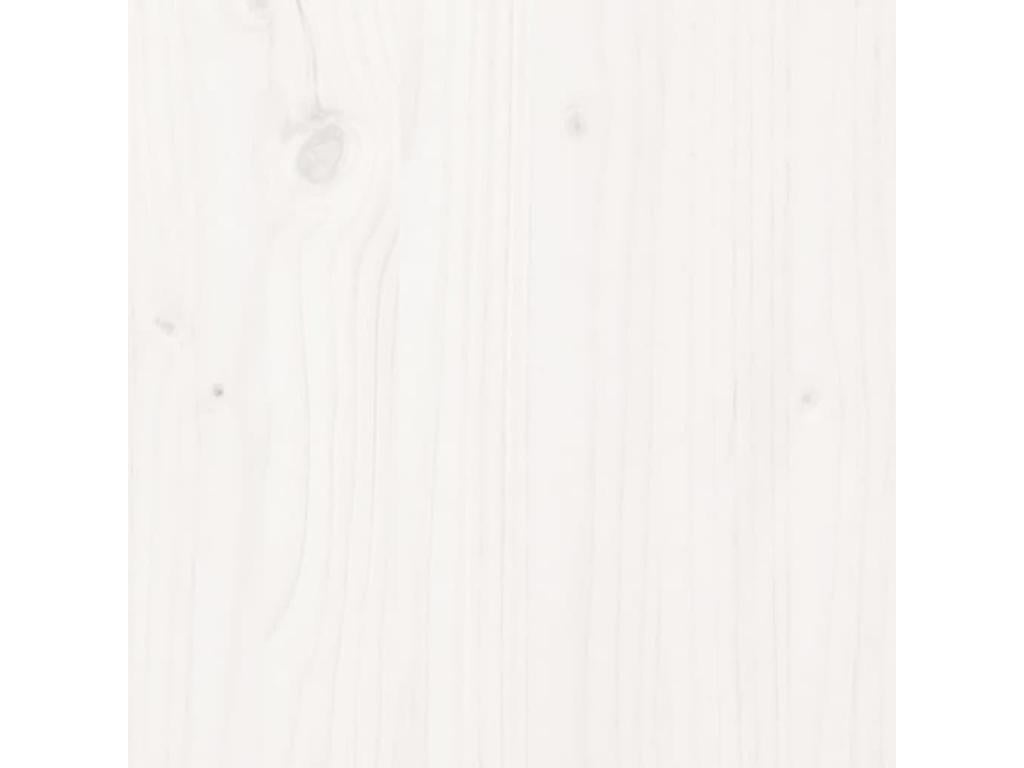 Testiera bianca 90x3x80 cm in legno massello di pino 47473PXKM