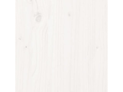 Testiera bianca 90x3x80 cm in legno massello di pino 47473PXKM