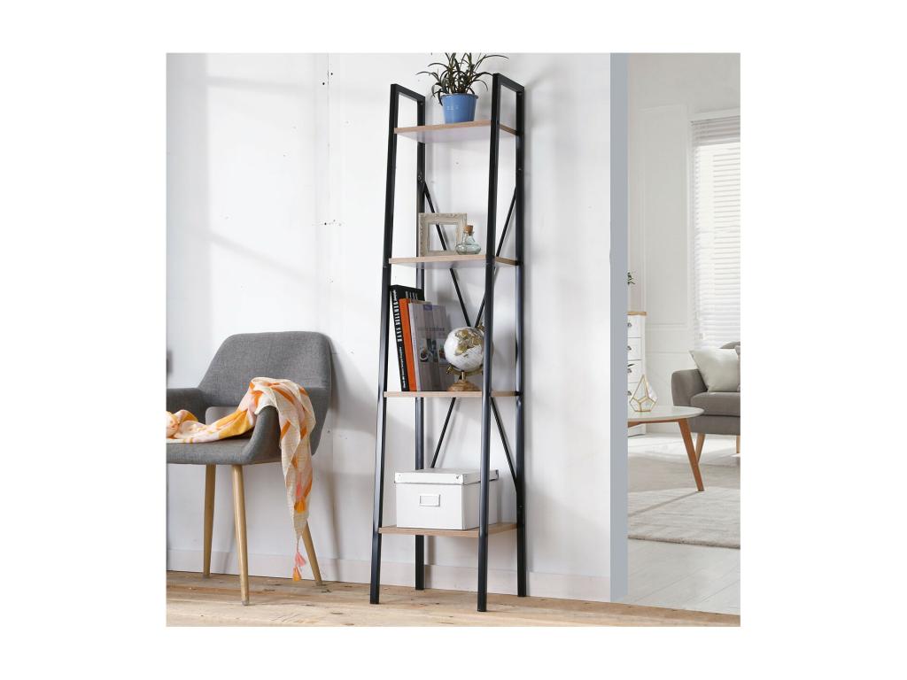 Mensola a colonna a 4 ripiani H148 cm 82648BZNH