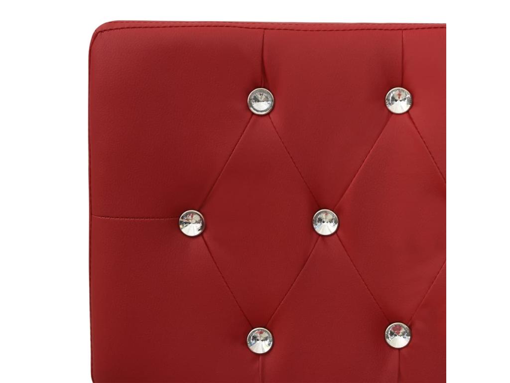 Panca 110cm in similpelle bordeaux rosso 58004JVQZ