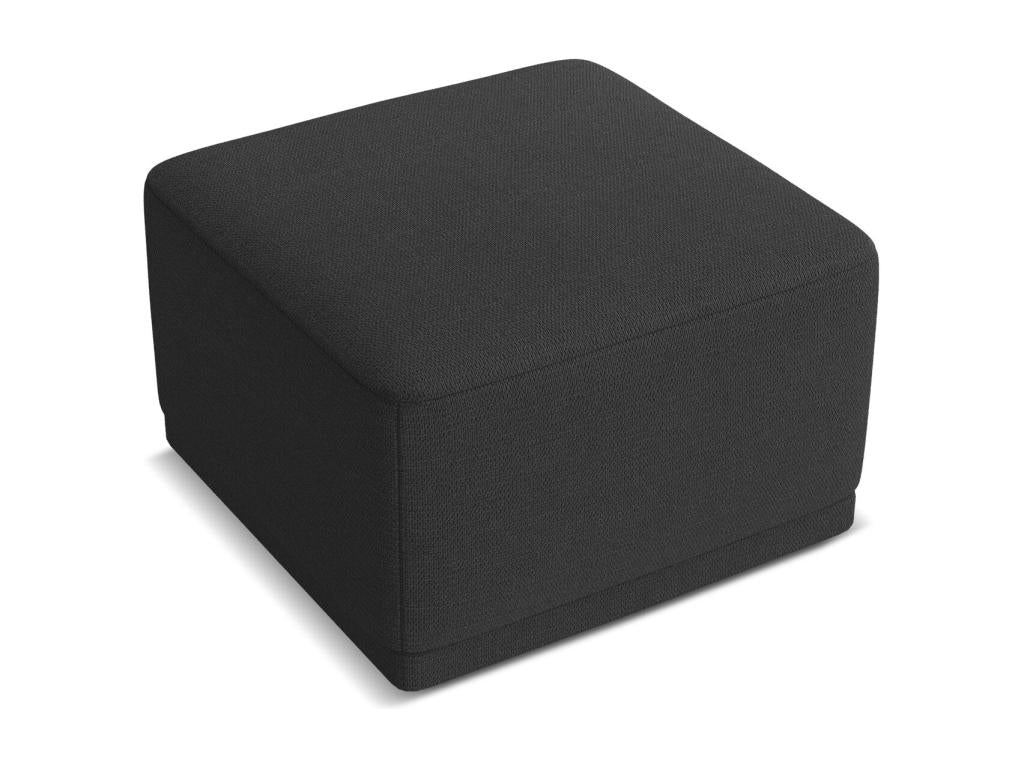 Pouf in tessuto di ciniglia - antracite - Artvivrestore 41259YLRO