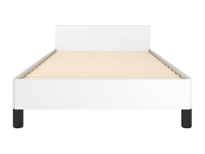 Struttura letto con testiera, materasso non incluso, bianco, 100x200 cm, 73015BOFH