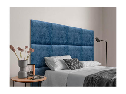 Testiera imbottita Artvivrestore in lana ecologica, composta da pannelli autoadesivi intercambiabili, camera da letto imbottita di lusso, blu, 140 cm, 75697LKNZ