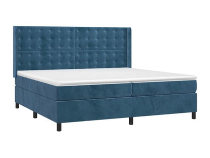 Base letto Maisonpuretop con materasso e luce LED, blu scuro, 200x200 cm, 18529EWBF
