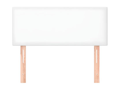 Testiera bianca 90x5x78/88 cm in similpelle 10481FHNQ