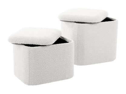 Pouf in tessuto bouclé Artvivrestore 46786RSJA