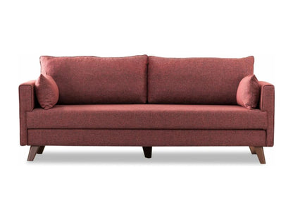 Divano Artvivrestore a 3 posti in tessuto bordeaux, 208 cm, 86548NTRB