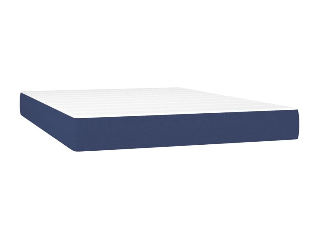 Base letto Maisonpuretop con materasso LED, blu, 140x190 cm, tessuto, 88005LJAJ