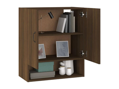 Mobiletto a muro, rovere marrone, 60x31x70 cm, legno ingegnerizzato, 71746MJUH