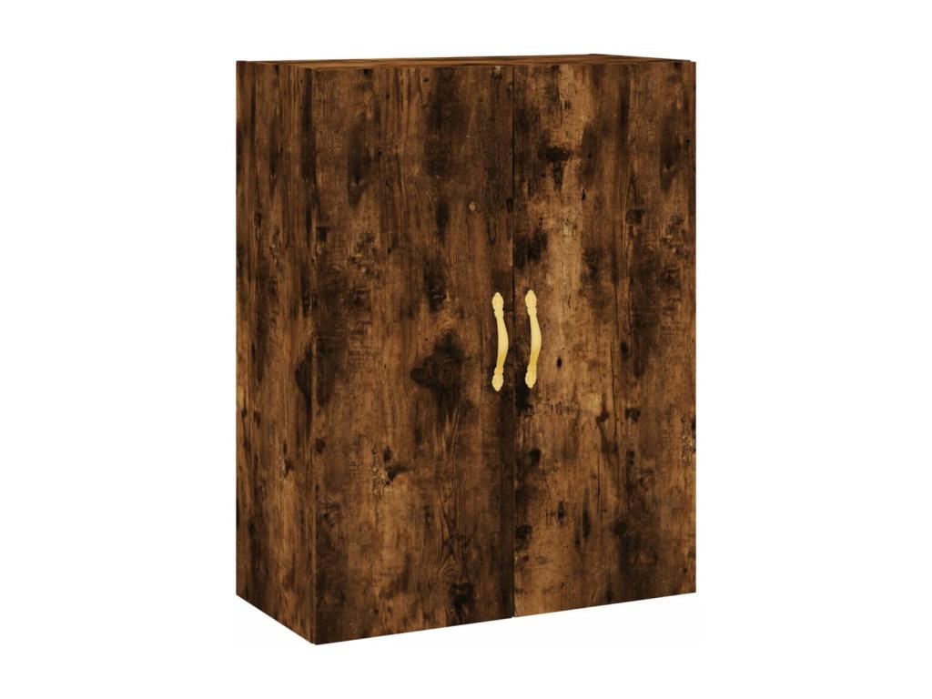 Credenza alta, rovere affumicato, 69,5x34x180 cm, legno ingegnerizzato, 60349VDHE