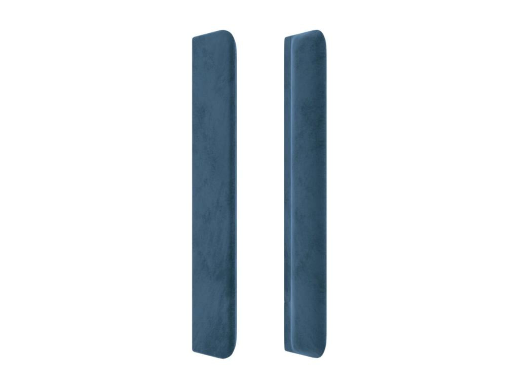 Testiera con ali, Blu scuro, 103x16x118/128 cm, Velluto, 18330BXLL