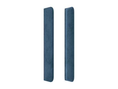 Testiera con ali, Blu scuro, 103x16x118/128 cm, Velluto, 18330BXLL