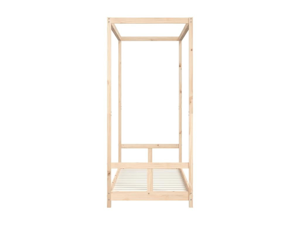 Struttura letto per bambini 80x200 in legno massello di pino 16668PFZB