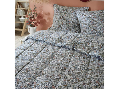 Maisonpuretop - Piumino stampa floreale 260x240 cm 2 federe 60x60 cm 24739EDGO