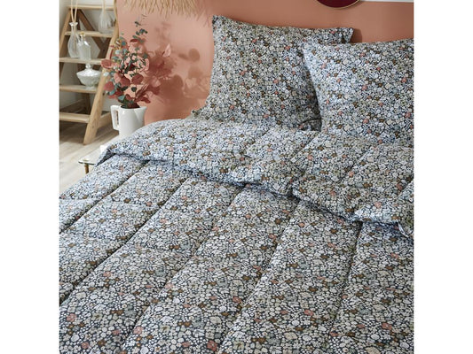 Maisonpuretop - Piumino stampa floreale 260x240 cm 2 federe 60x60 cm 24739EDGO