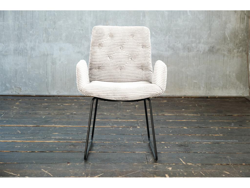 Sedia - velluto a coste bianco - Artvivrestore 66224QPFO