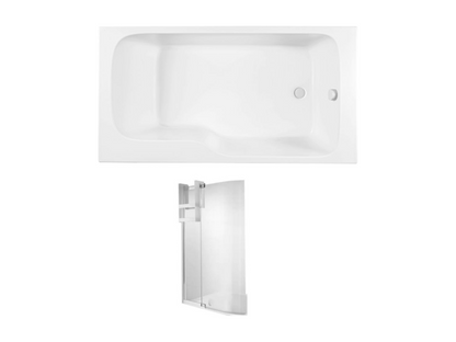 Parete doccia/vasca Artvivrestore con mensola, 160x85 cm, lato destro, 72929SZRQ