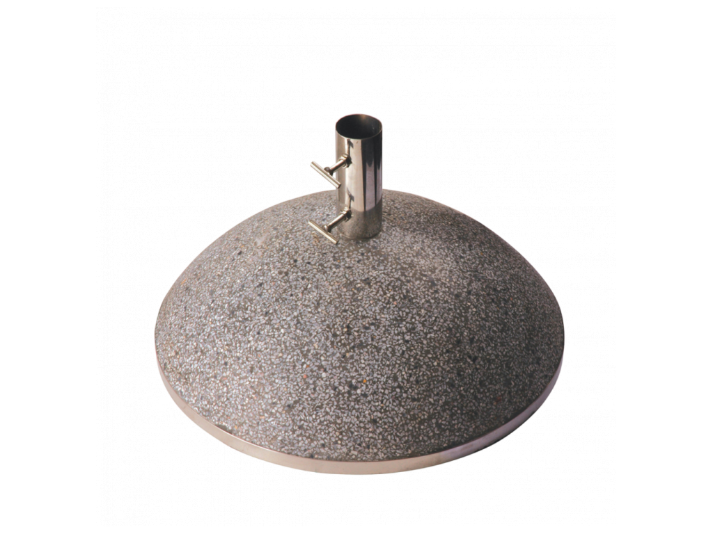 Base per ombrellone in granito - L 50 x P 50 x A 30 cm - Grigio 63535WZNR