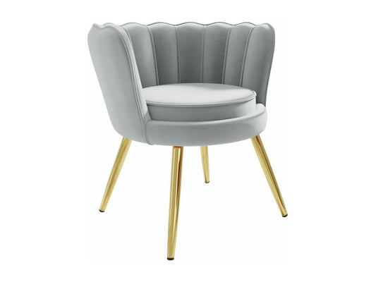 Poltrona Artvivrestore 319, grigio, 75x76x72cm, imbottita, gambe in metallo, 42431KEHJ